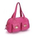 Lili Bou Leather Bowling Bag
