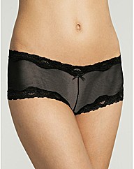 Ooh La La Mesh Short With Lace Trim