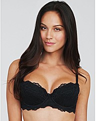 Just Peachy Lace Padded Balconette Bra Just Peachy Lace Padded Balconette Bra