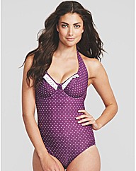 Rose Underwired Halter Swimsuit
