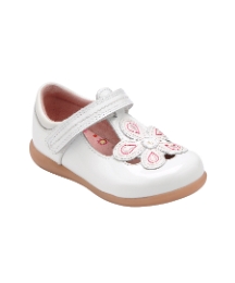 Start-rite April White Patent Fit F Shoe