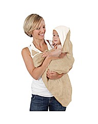 Cuddledry Bathing Apron Oatmeal/White