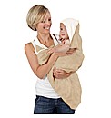 Cuddledry Bathing Apron Oatmeal/White