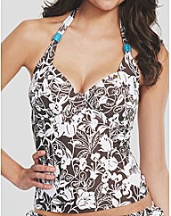 Sahara Underwired Halter Tankini Top