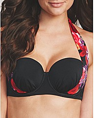 Flamenco Rose Underwrd Halter Bikini Top