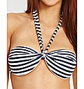 Preppy Stripe Bandeau Bikini Top