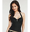 Noir Underwired Tankini Top