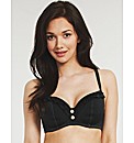 Noir Underwired Sweetheart Bikini Top