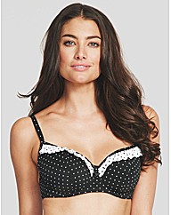 Rose Padded Swetheart Bikini Top