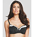 Rose Padded Swetheart Bikini Top