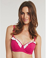 Rose Padded Swetheart Bikini Top