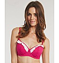 Rose Padded Swetheart Bikini Top