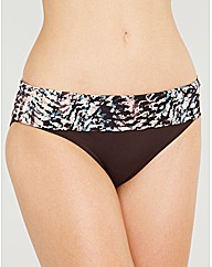 Abstract Print Fold Bikini Brief