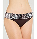 Abstract Print Fold Bikini Brief