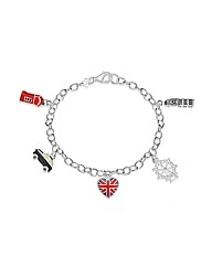 Sterling Silver London Charm Bracelet