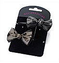 2pc Gold and  Silver Coloured Bow Pin