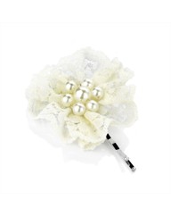 Lace / Faux Pearl Colour Pin