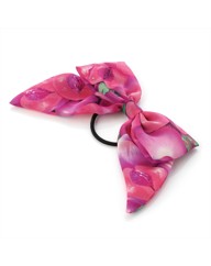 Fuchsia Fruit Print Bow Elastic
