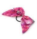 Fuchsia Fruit Print Bow Elastic