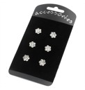 Set of 6 Crystal Effect Daisy Pins