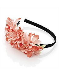 Peach Tone Flower Headband