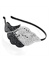 Silver Coloured Sequin Motif Headband