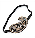 Gold Coloured Glass Bead Headwrap