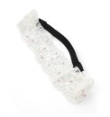 Cream and Sequin Stretch Headwrap