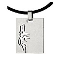 Stainless Steel Gents Tribal Dog Tag