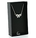 Crystal Bow Pendant