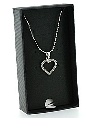 Crystal Heart Shaped Pendant