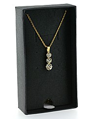 Three Stone Crystal pendant