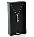 Three Stone Crystal pendant