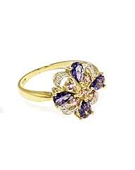 9ct Yellow Gold Multi Stone Ring