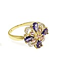 9ct Yellow Gold Multi Stone Ring