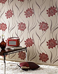 Superfresco Texture Poppy Wallpaper