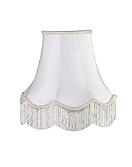 Faux Silk Ivory Lamp Shade - 30cm