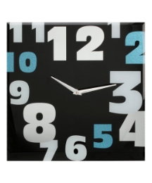 Glass Wall Clock with Random Arabic Numb