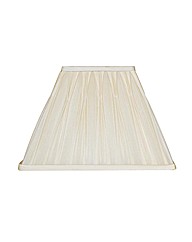 Silk Pinch Pleat Ivory Lamp Shade - 30cm