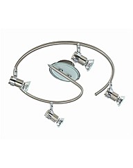 Aqua 4 Light Bathroom Spotlight Spiral