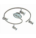 Aqua 4 Light Bathroom Spotlight Spiral