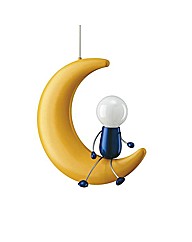 Childrens Half Moon Ceiling Light