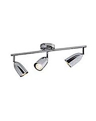 Angle Chrome 3 Light Spotlight Bar