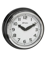 Wall Clock Black Case Arabic Dial 30cm