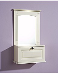 Grecian Mirror Cabinet  Cream