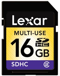 Lexar 16GB SDHC Card