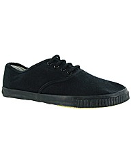 Mirak Mono Black Lace Plimsoll