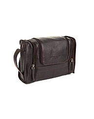 Woodland Leather Hook Wash Bag