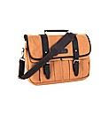 Woodland Leather Canvass Waxy Satchel