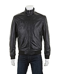 Woodland Leather Bomber Jacket